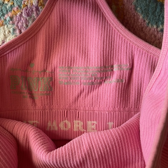 Victoria’s Secret pink bundle of two sports bras with built-in bra. Size small. - Picture 4 of 7